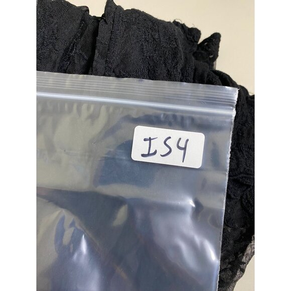 Hers & Mine Black Lace Kimono Long Cardigan Size M/L Sheer Mesh Grunge Gothic - Picture 8 of 15